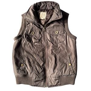 Vintage Old Navy Vest Y2K Brown Size S